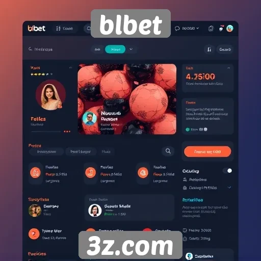 Análise da interface do usuário do site blbet